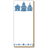 Into the Garden Blue Luxe Skinny Notepad