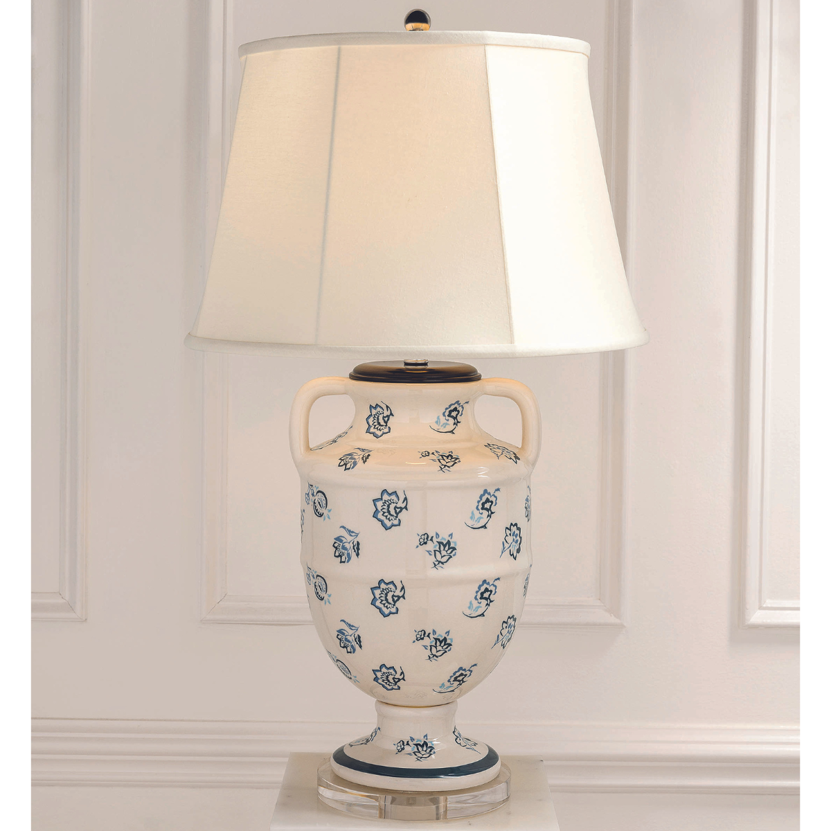 Bonjour Provence Navy Blue/Cream Table Lamp