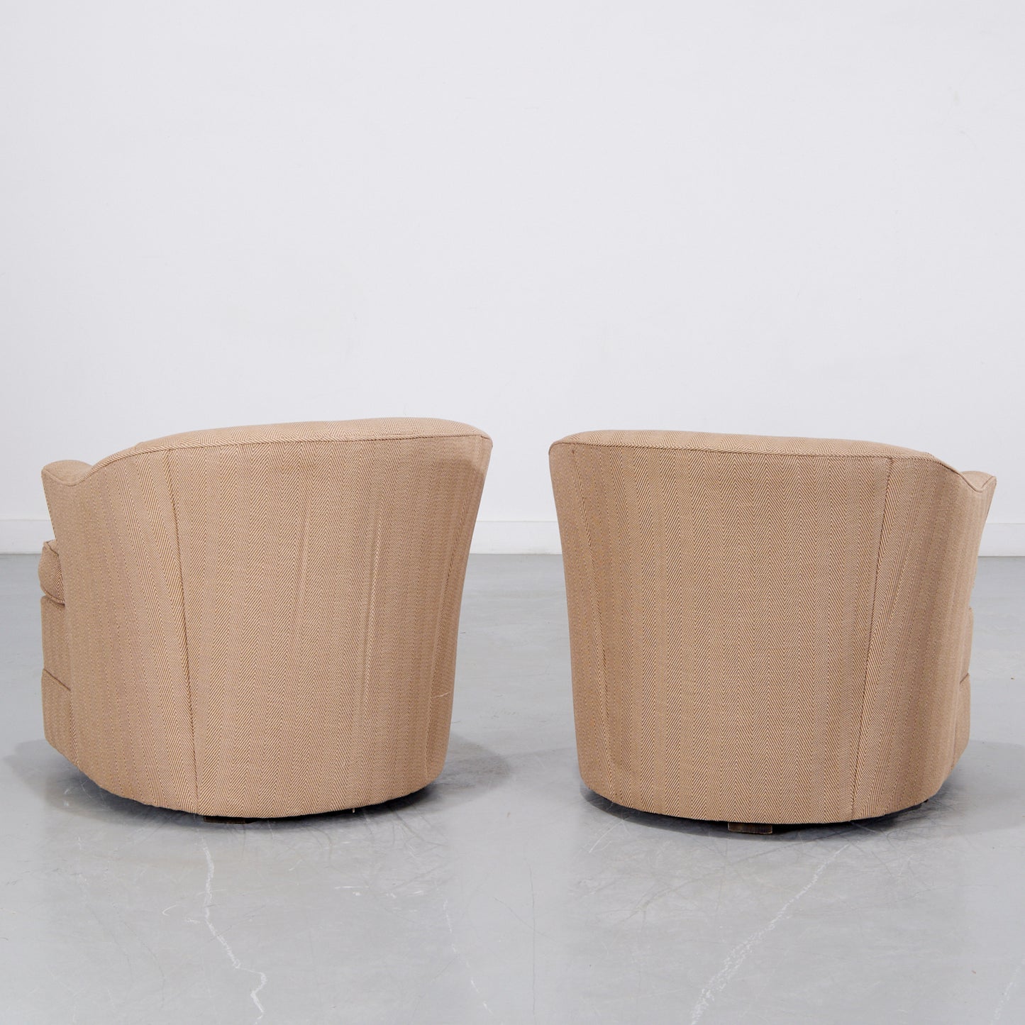 Mid-Century Swivel Chairs, Pair