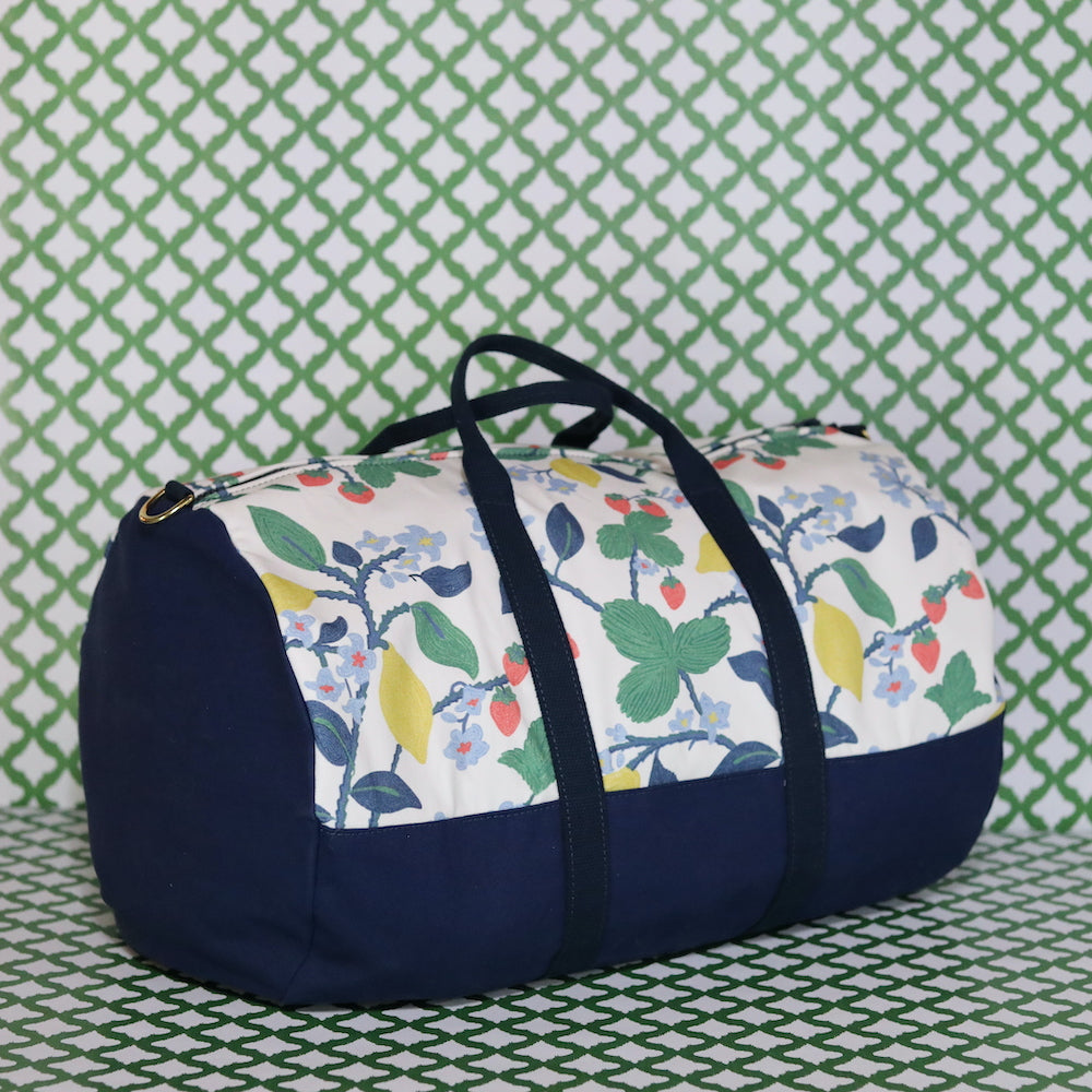 Strawberry Hill Forest Green Canvas Duffel