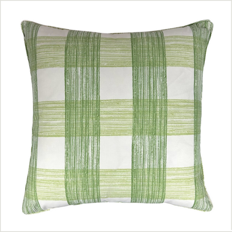Swans Island Silhouette Shell Pink/Gin Lane Celery Green 22” Square Pillow
