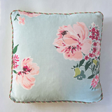 Swans Island Sky Blue/Bahama Court Meadow Green 16” Square Pillow