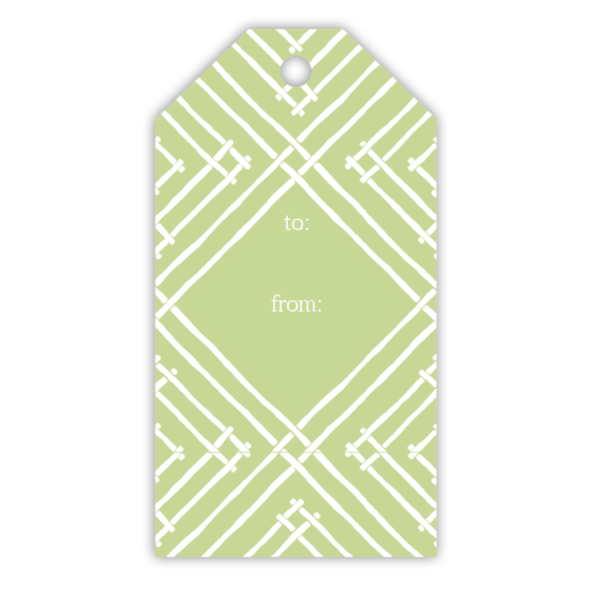 Celery Green Island House Gift Tags, Pack of 10