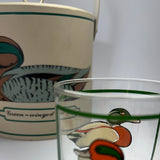 Vintage Georges Briard Drinks Set w/Glasses/Ice Bucket/Coasters, Set of 10