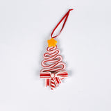 Christmas Shapes Candy Cane Ornaments, Set of 6