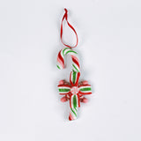 Christmas Shapes Candy Cane Ornaments, Set of 6
