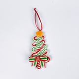 Christmas Shapes Candy Cane Ornaments, Set of 6