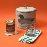 Vintage Georges Briard Drinks Set w/Glasses/Ice Bucket/Coasters, Set of 10