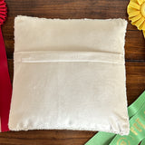 Lucky Horseshoe Hooked-Wool Throw Pillow
