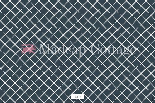 Bahama Court Navy Blue Outdoor Fabric Sample