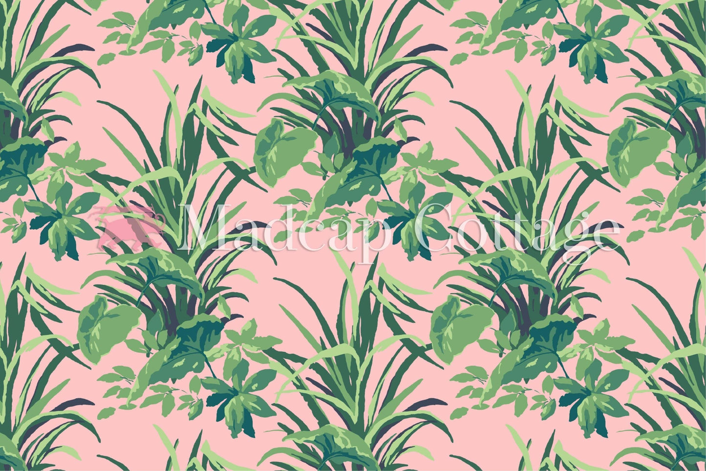 Jungle Road Bahama Pink Outdoor Fabric Sample