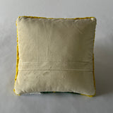 Pansies Hooked Wool 10" Square Pillow
