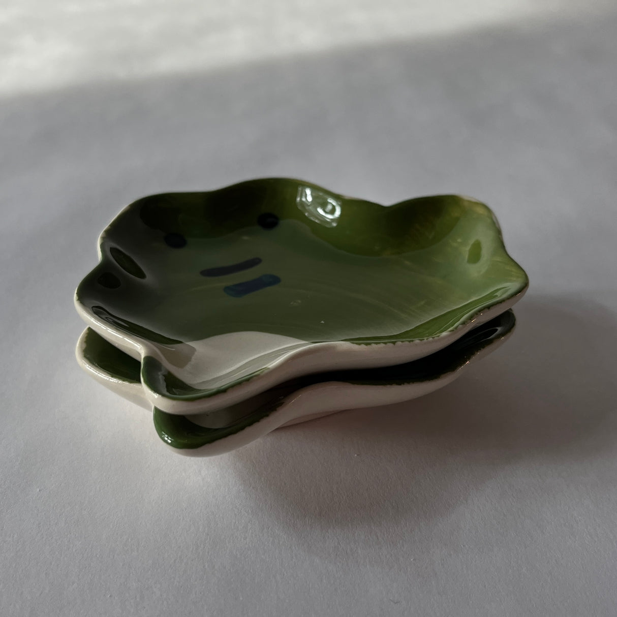 Petite Frog Ceramic Accent Dishes, Set of 2