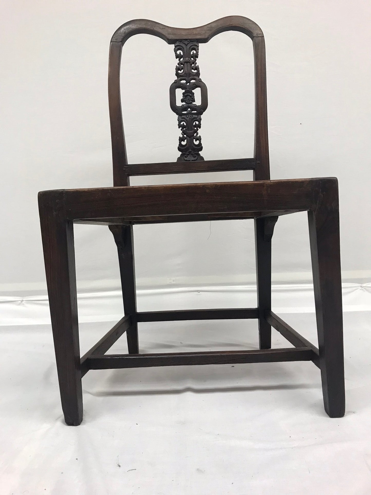 Late 19th Century Chinese Wood Hall Chair