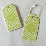 Celery Green Island House Gift Tags, Pack of 10