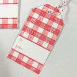 Red Gin Lane Gift Tags, Pack of 10
