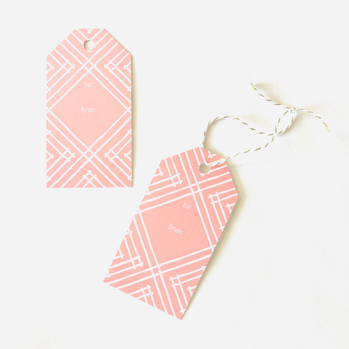 Pink Island House Gift Tags, Pack of 10