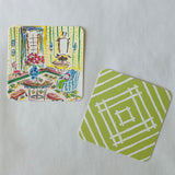House of Bedlam Parlor Square Paper Coasters