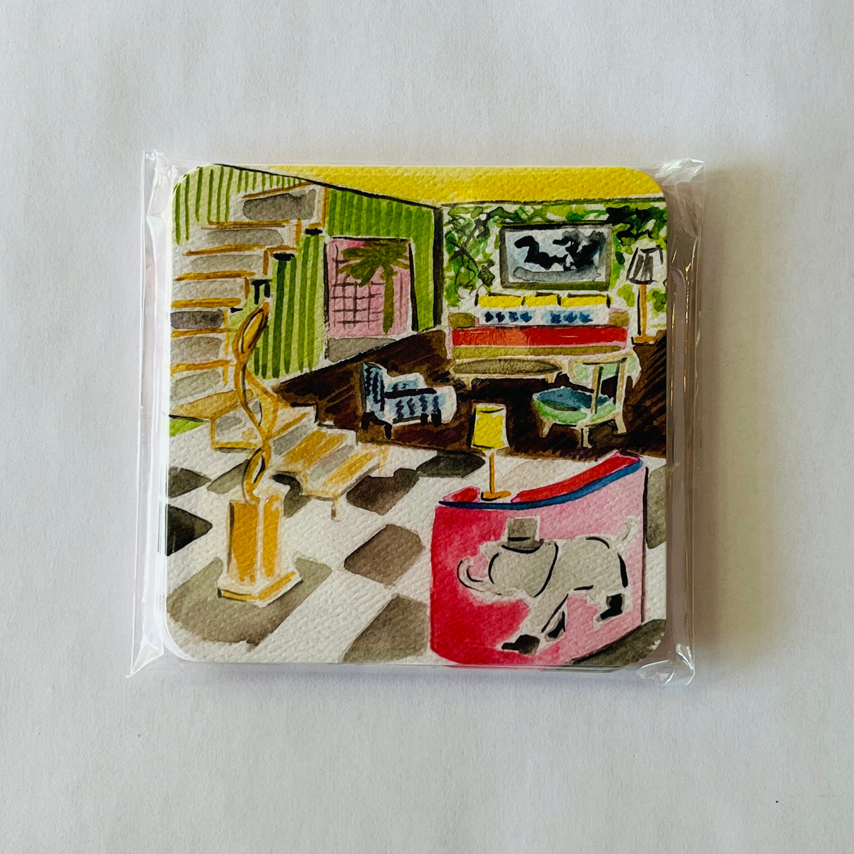 House of Bedlam Grand Entry Square Paper Coasters