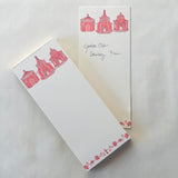 Into the Garden Coral Luxe Skinny Notepad