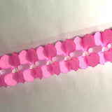 Pink/White Tissue Paper Garland