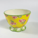 Madcap Cottage Yellow Swans Island Footed Ceramic Bowl