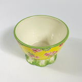Madcap Cottage Yellow Swans Island Footed Ceramic Bowl