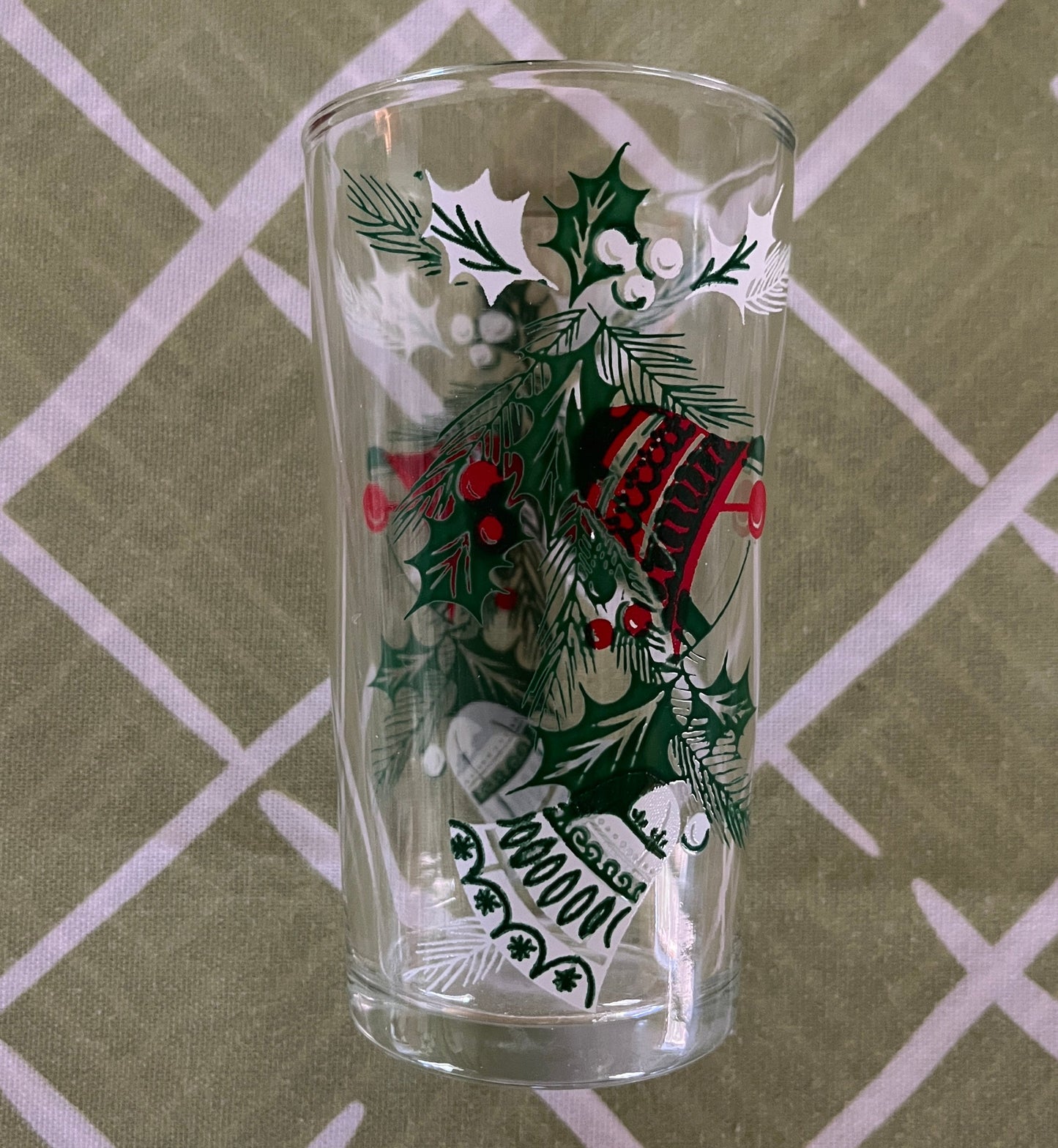 Vintage Ringing Bells Drinks Glasses, Set of 4