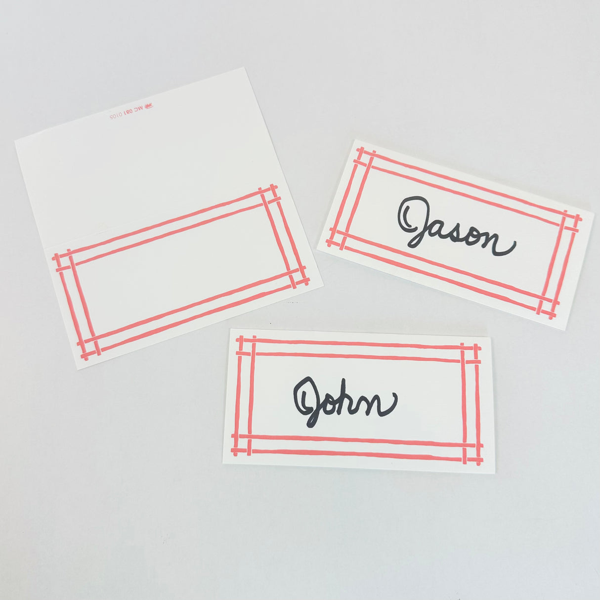 Southampton Pink Island House Paper Place Cards