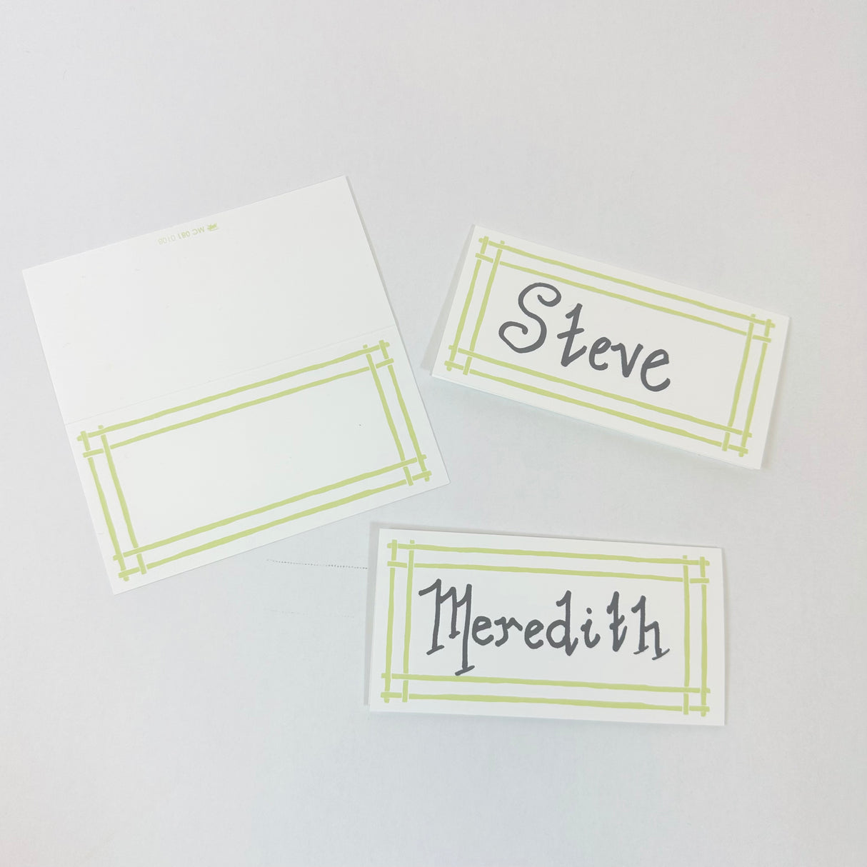 Meadow Green Island House Paper Place Cards