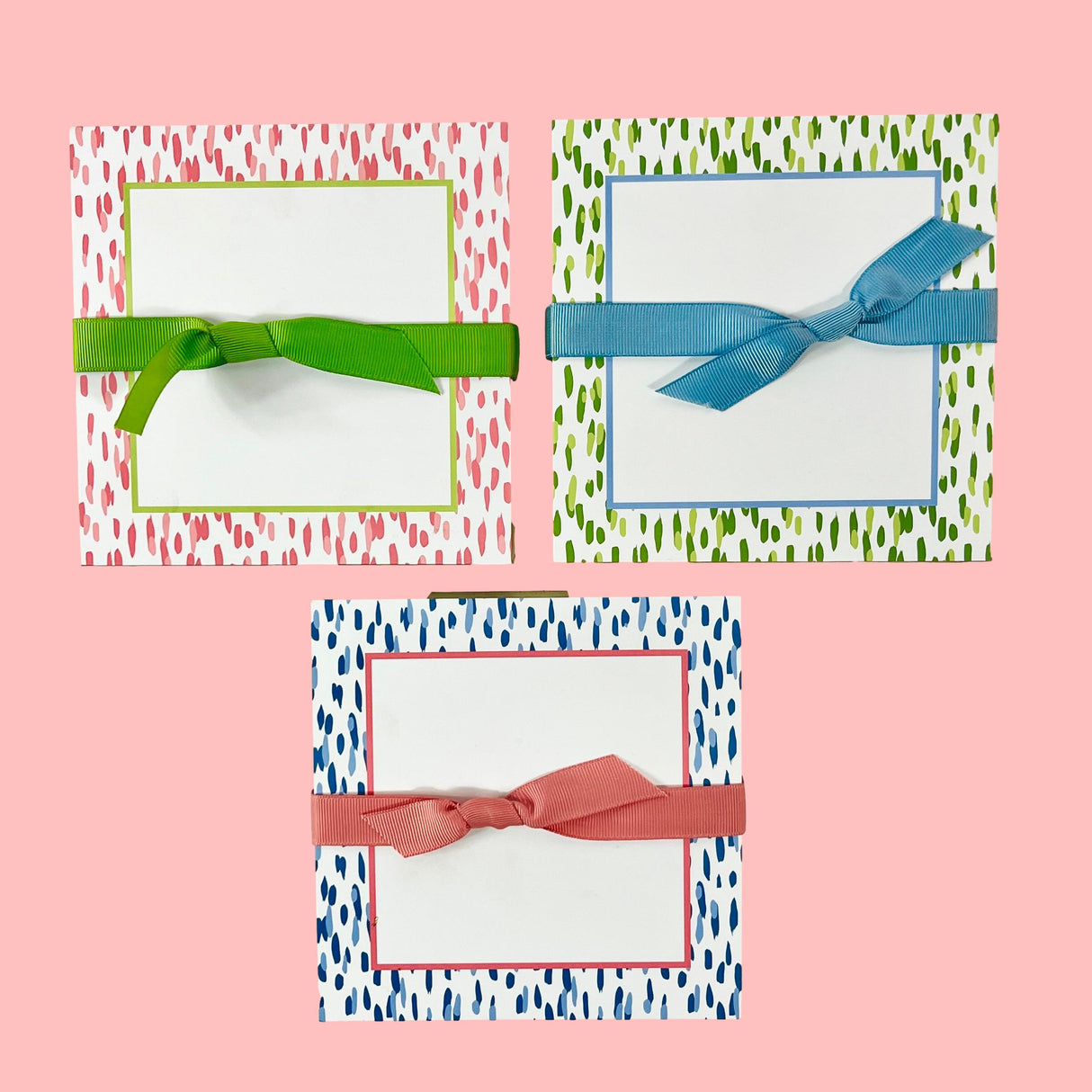 Club House Green/Pink/Blue Stationery Set