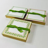Green/Pink/White Graphics Stationery Set