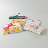 Swans Island Fabulous Florals Pink/Yellow Stationery Set