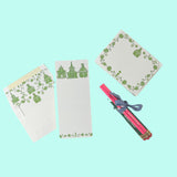Into the Garden Green Stationery Set