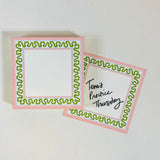 Harbor Trail Pink/Green Luxe Notepad