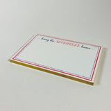 Bring the Adventure Home Red/White/Blue Luxe Large Notepad