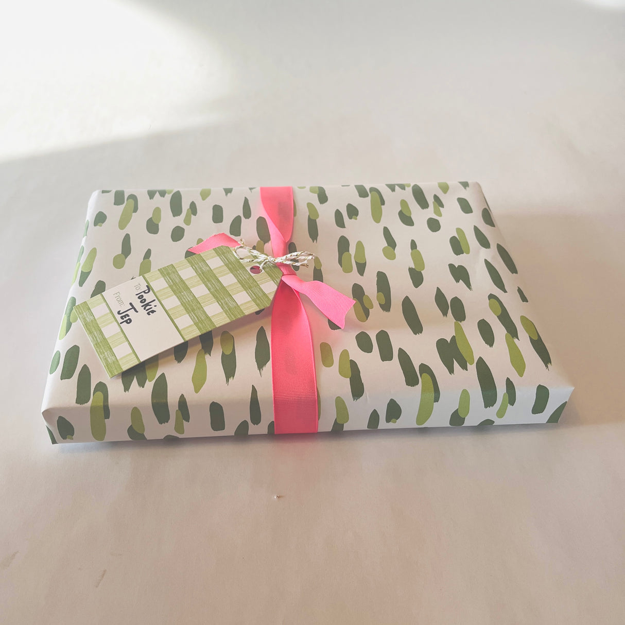 Club House Green Wrapping Paper