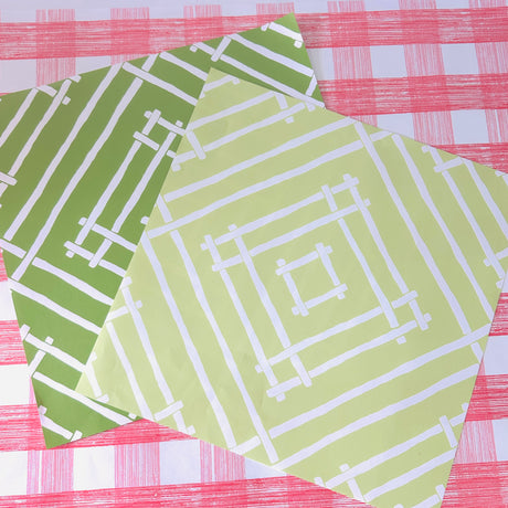 Pink/Green/Rhubard Paper Tableware Treasures