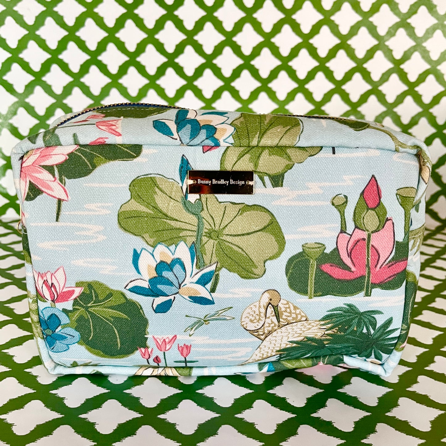 Large Cosmetics and Toiletries Bag/Meadow Club Sky Blue