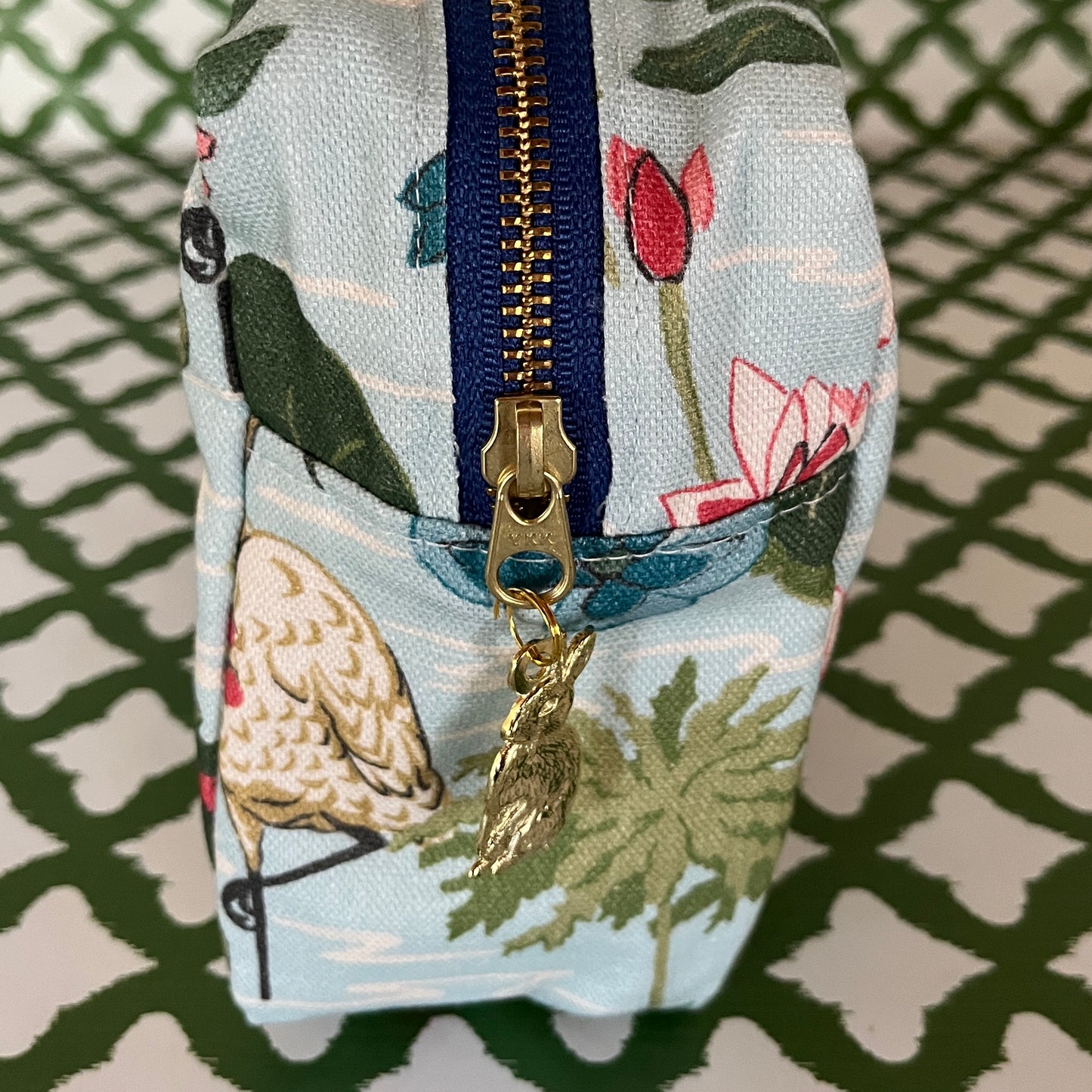Large Cosmetics and Toiletries Bag/Meadow Club Sky Blue