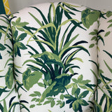 Vintage Jungle Road Upholstered Wingback Chair