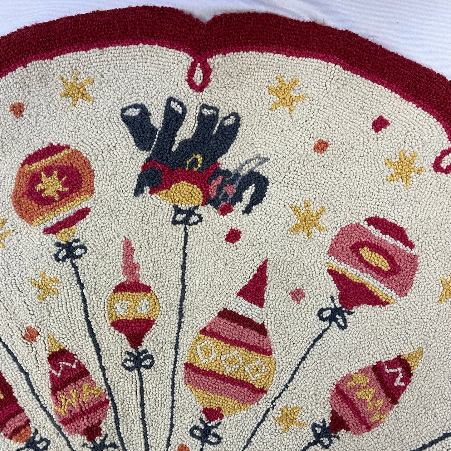 Hand-Hooked Madcap Cottage Wool Tree Skirt