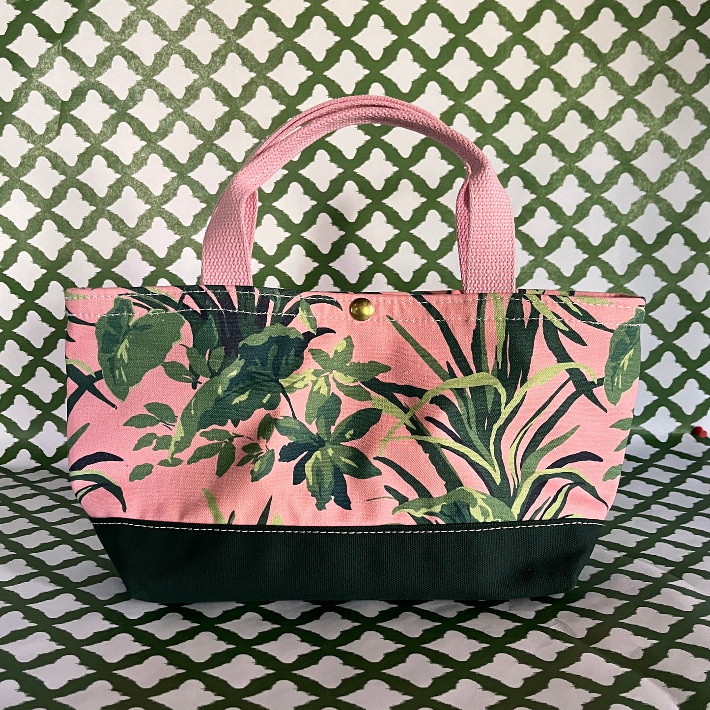 Jungle Road Bahama Pink Sloop Canvas Handbag