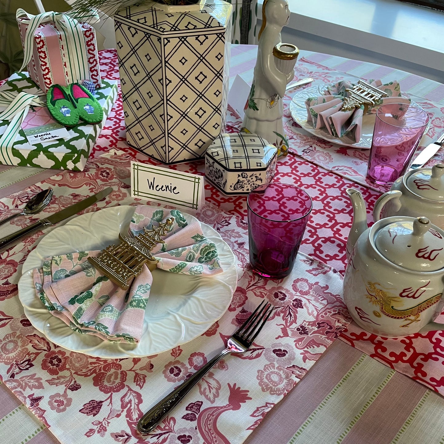 East of the Sun Tangerine Dream Washable Linen Placemats, Set of 4