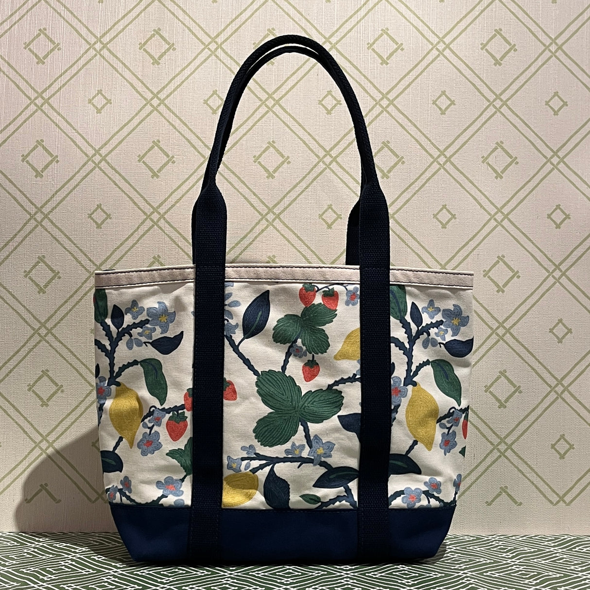 Strawberry Hill Forest Green Canvas Tote