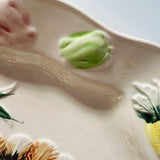 Vintage Oversized Rectangular Ceramic Turkey Platter