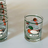 Vintage Georges Briard Drinks Set w/Glasses/Ice Bucket/Coasters, Set of 10