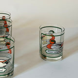 Vintage Georges Briard Drinks Set w/Glasses/Ice Bucket/Coasters, Set of 10