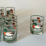 Vintage Georges Briard Drinks Set w/Glasses/Ice Bucket/Coasters, Set of 10