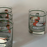 Vintage Georges Briard Drinks Set w/Glasses/Ice Bucket/Coasters, Set of 10